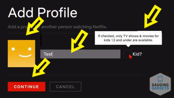 Add or Delete User Profile - Netflix Tutorial Computer Add