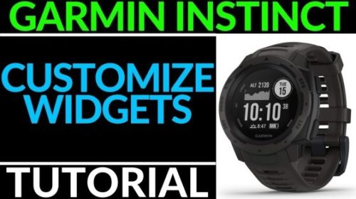garmin instinct widgets explained