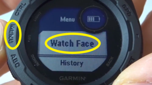 garmin my watch face