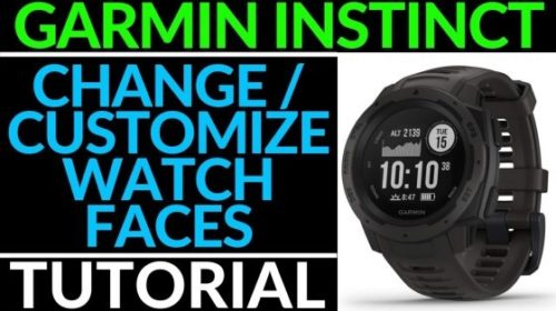 garmin instinct solar customize watch face