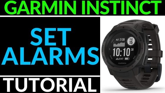 Garmin Instinct Set Alarms