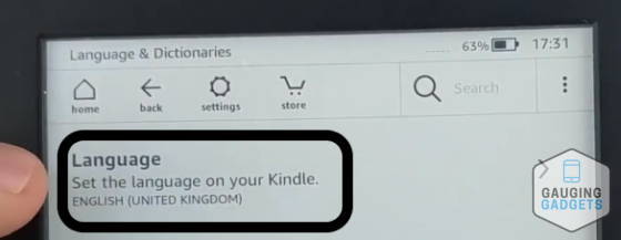 How to change the language on your Kindle Languages