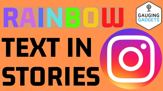how to add rainbow text to your instagram story finger drag 2019