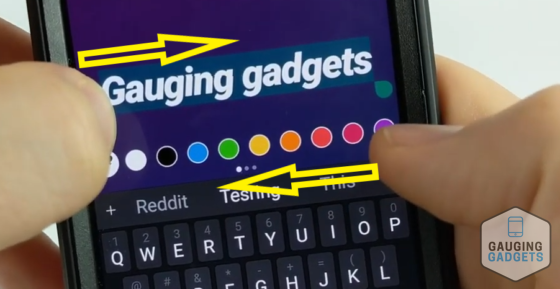 how to add rainbow text to your instagram story finger drag