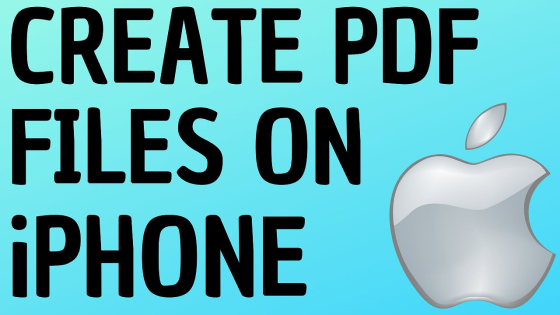 CREATE PDF FILES ON IPHONE IPAD PRINT TO PDF
