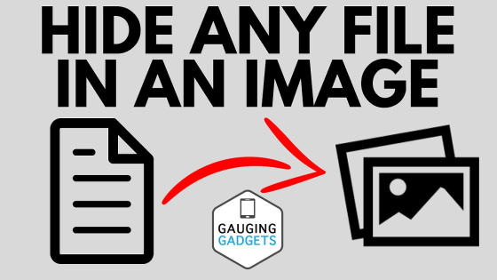 how to hide any file inside image