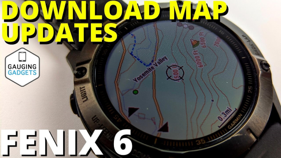 Fenix 6 map updates and downloads