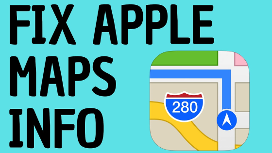 Update or Fix Apple Maps Location Information