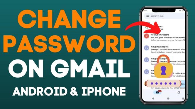 how to change email password gmail on iphone