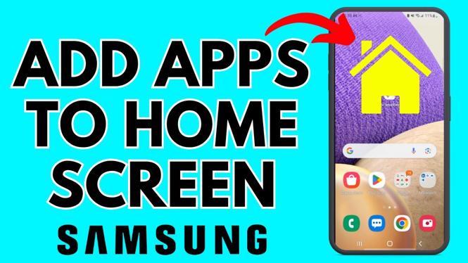 how to add app on samsung phone screen